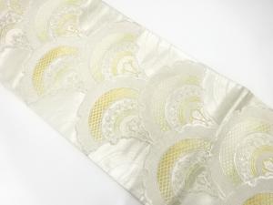 アンティーク　華紋に雪輪・青海波模様織り出し袋帯（材料）